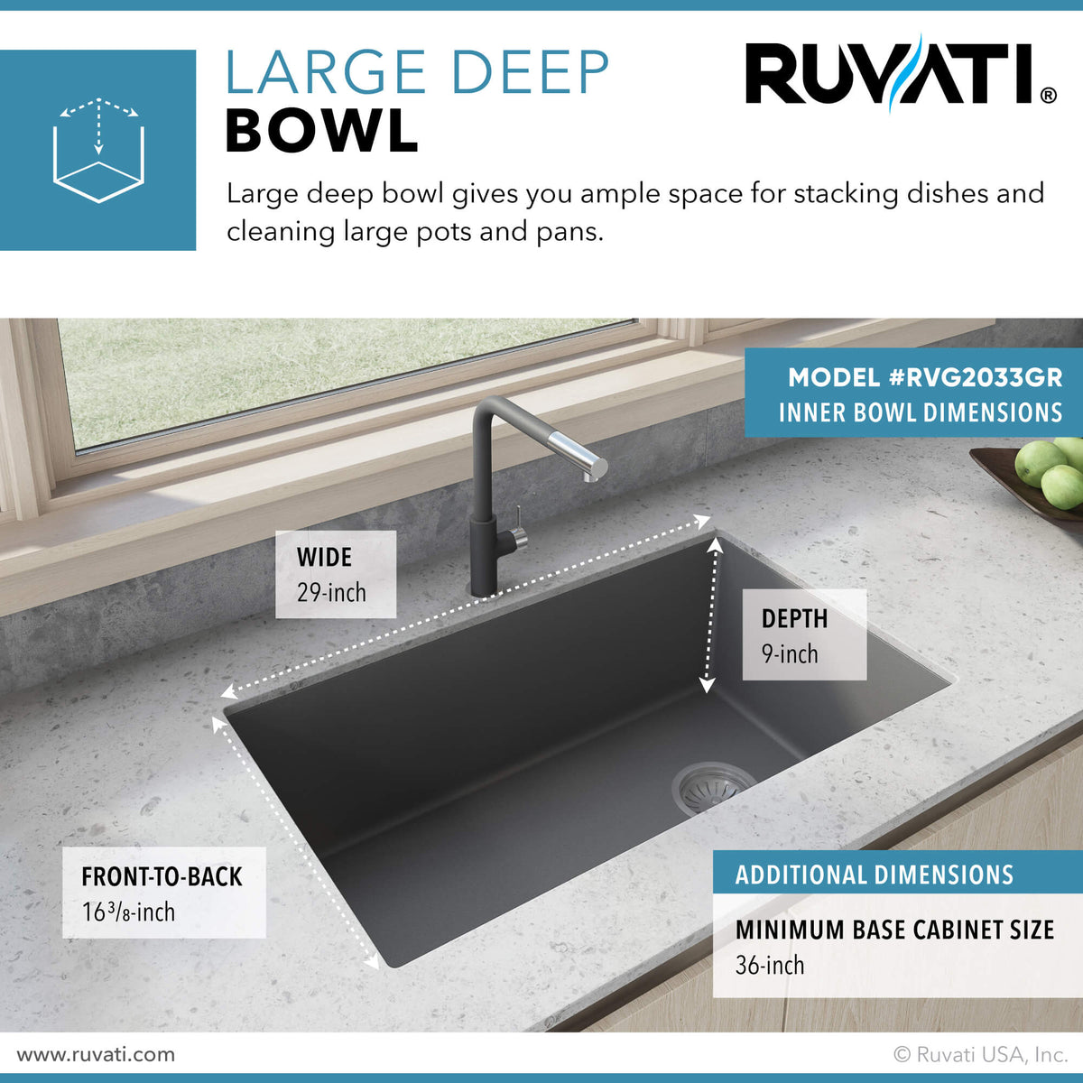Ruvati RVG2033GR