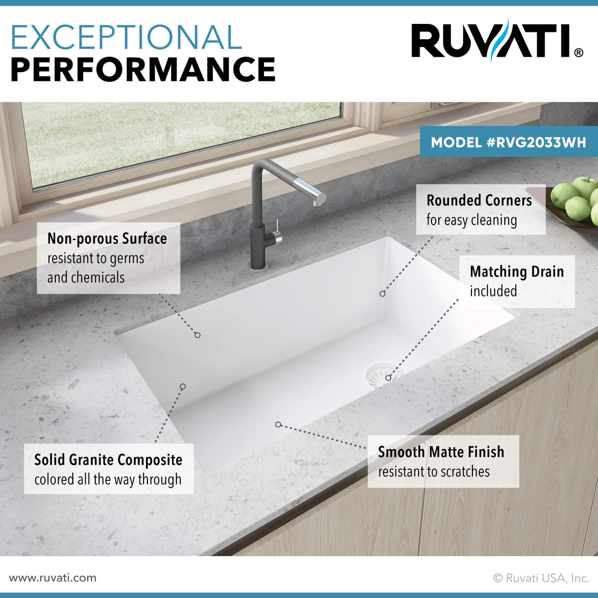 Ruvati RVG2033WH