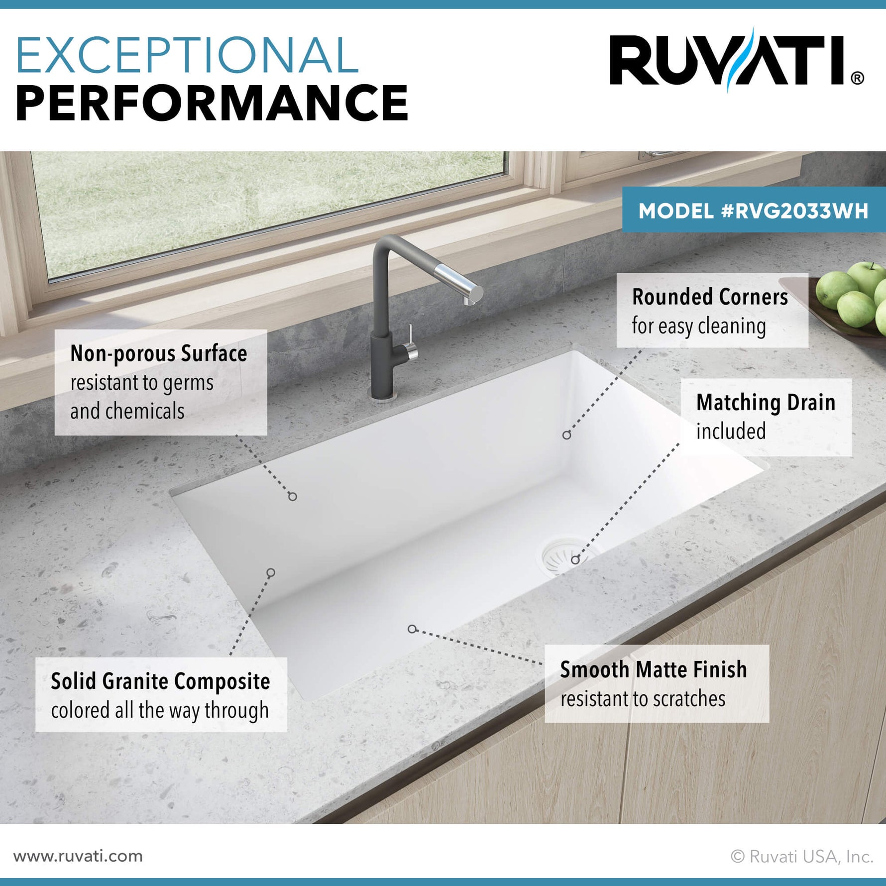 Ruvati RVG2033WH