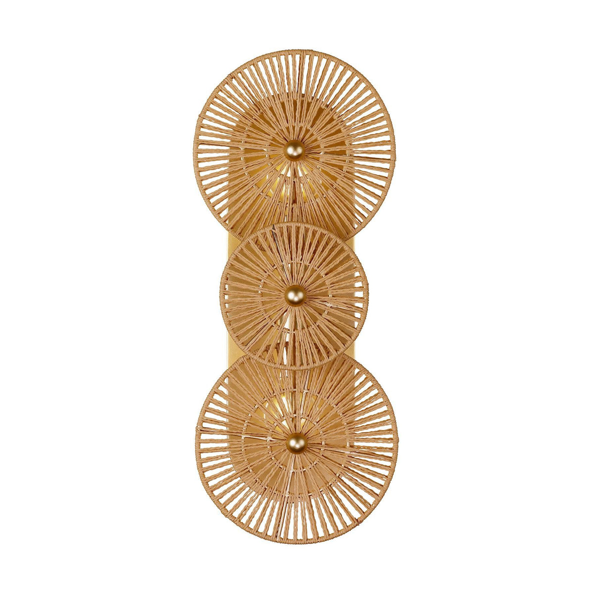 Abbott 2 Light Wall Sconce in Distressed Gold