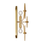 Abbott 2 Light Wall Sconce in Distressed Gold