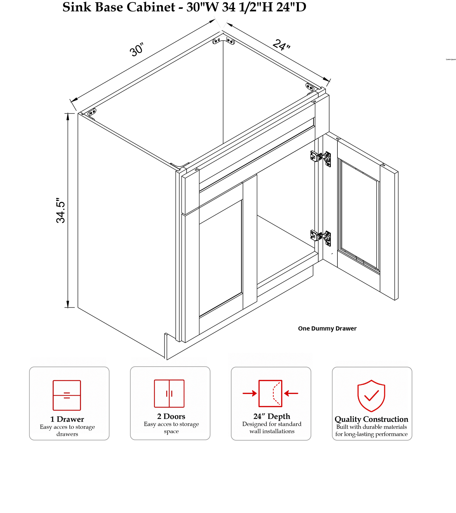 RHC-SIG-N-SB30 - Specification Drawing