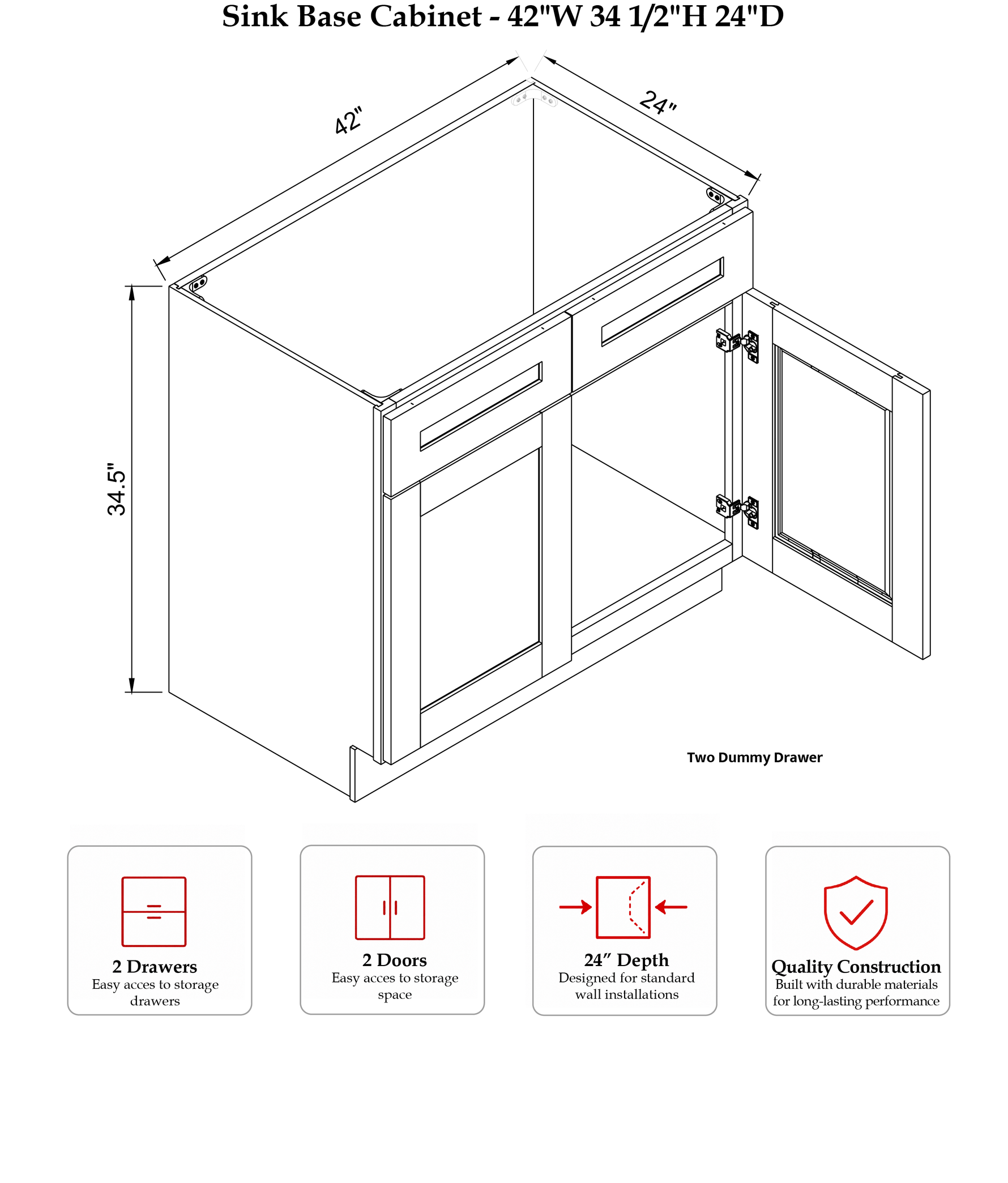 RHC-REG-O-SB42 - Specification Drawing