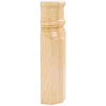 2-7/8" W x 1-7/8" D x 9-7/8" H Maple Spool & Beveled Transition Block