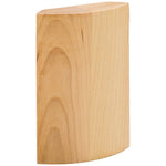 2-11/16" W x 7/8" D x 4" H Hard Maple Radius Transition Block