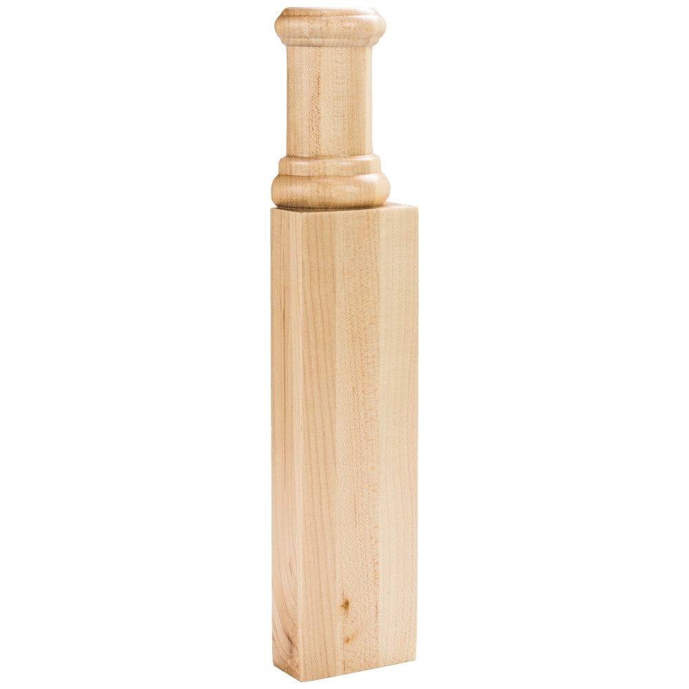 2-1/4" W x 1-1/8" D x 11-1/4" H Rubberwood Spool & Transition Block