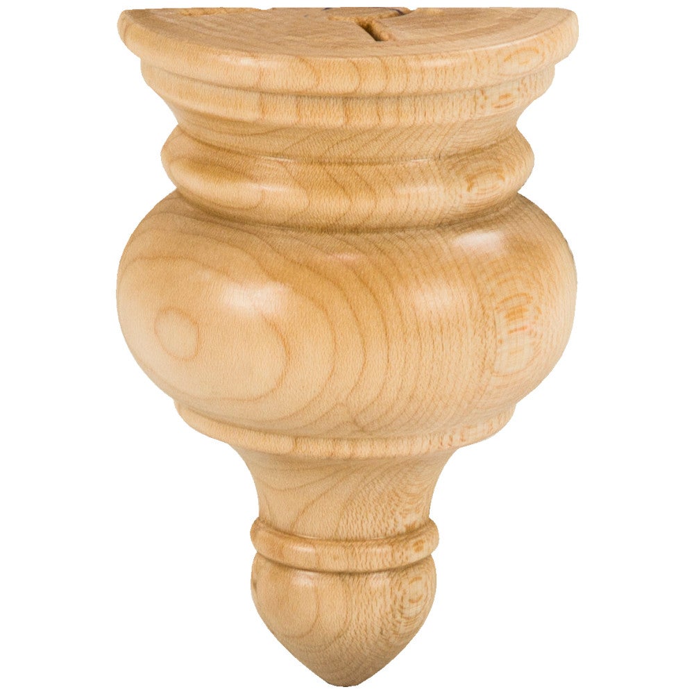 2-1/4" W x 1-1/8" D x 11-1/4" H Oak Transition Finial