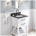 Jeffrey Alexander vanity top, Calacatta Black Quartz