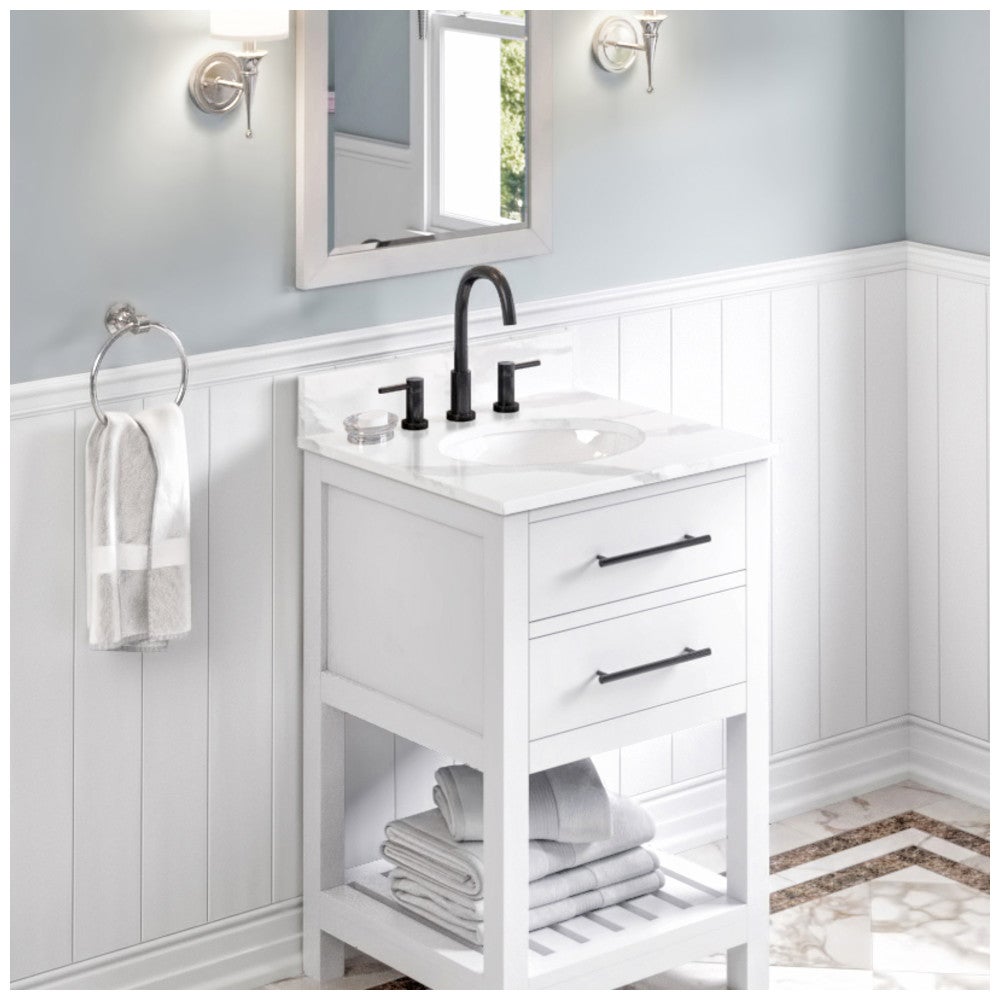 Jeffrey Alexander vanity top, Calacatta Vienna Quartz
