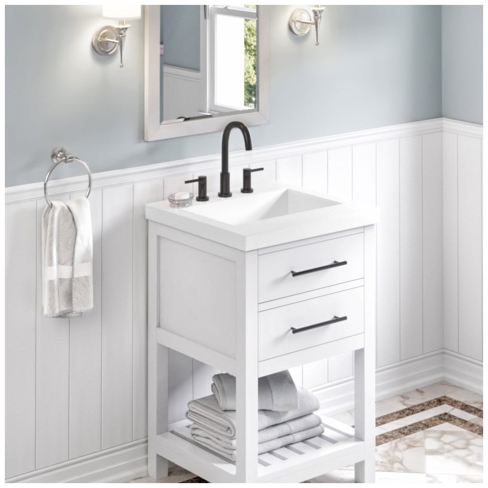 Jeffrey Alexander vanity top, White Resin