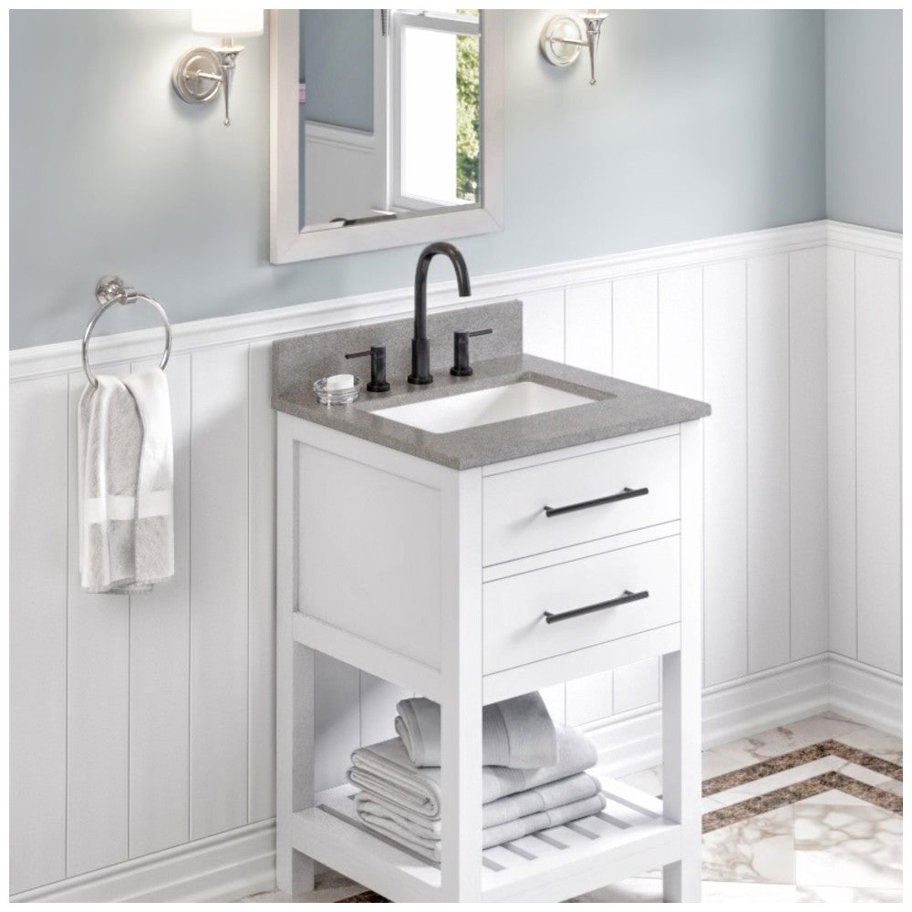 Jeffrey Alexander vanity top, Steel Grey Cultured Marble