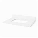 Jeffrey Alexander vanity top, White Quartz