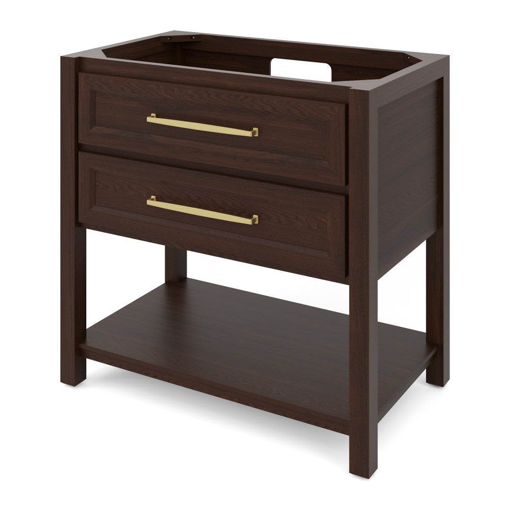 36" Kipling Vanity by Jeffrey Alexander - Dark Walnut