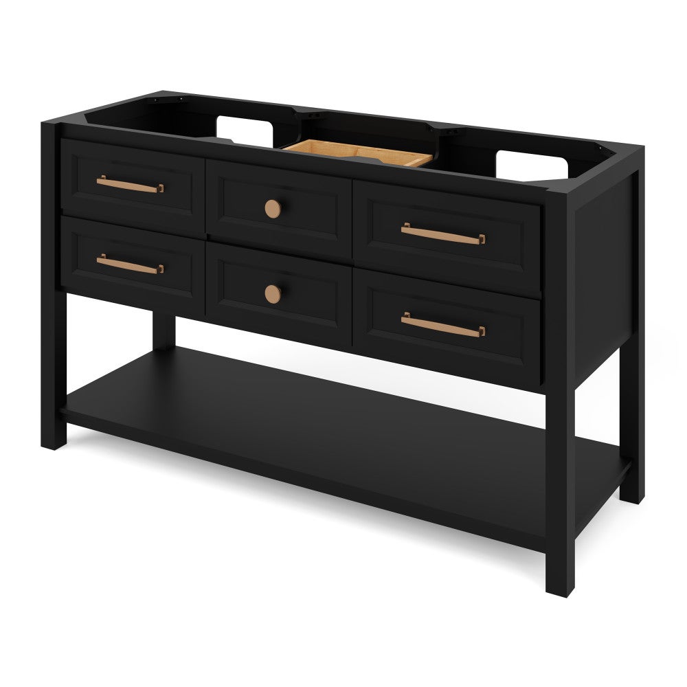 60" Kipling Vanity by Jeffrey Alexander - Black