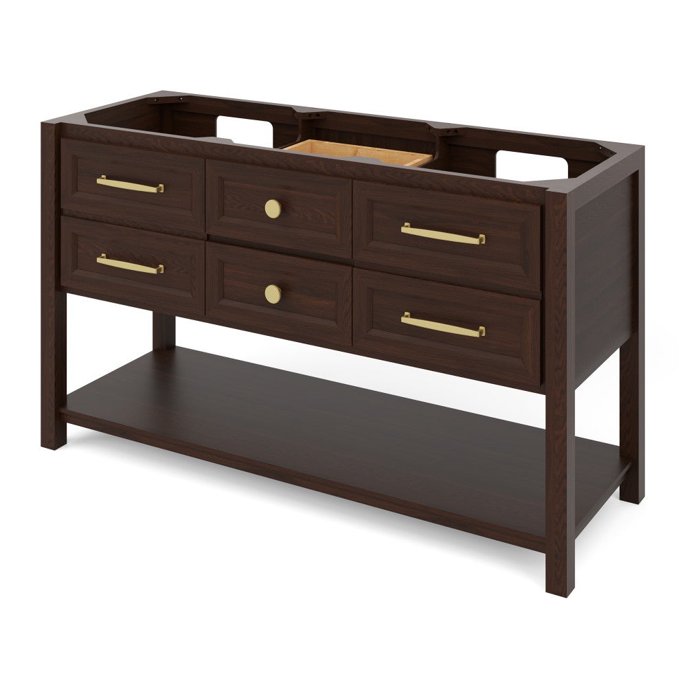 60" Kipling Vanity by Jeffrey Alexander - Dark Walnut