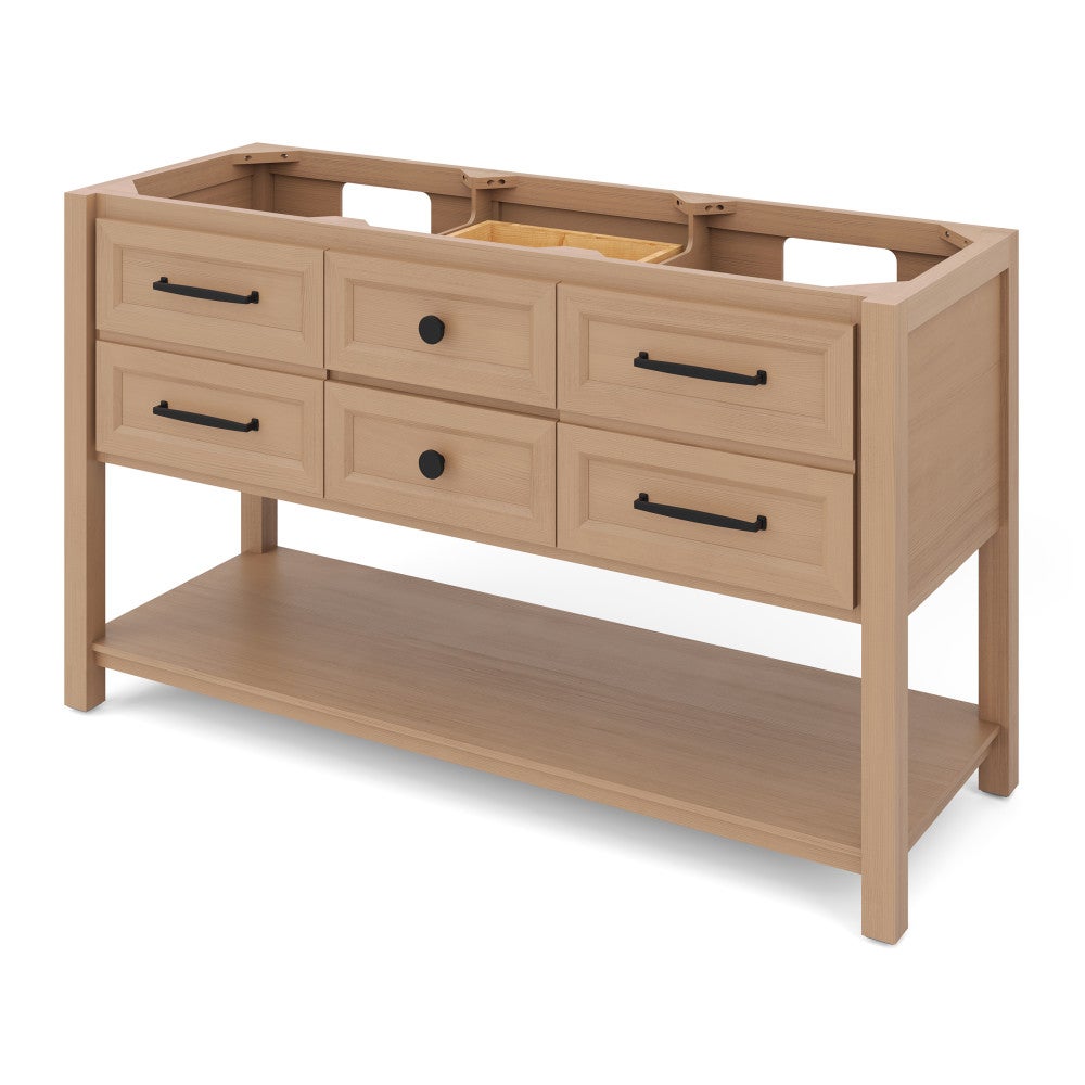 60" Kipling Vanity by Jeffrey Alexander - Natural Oak