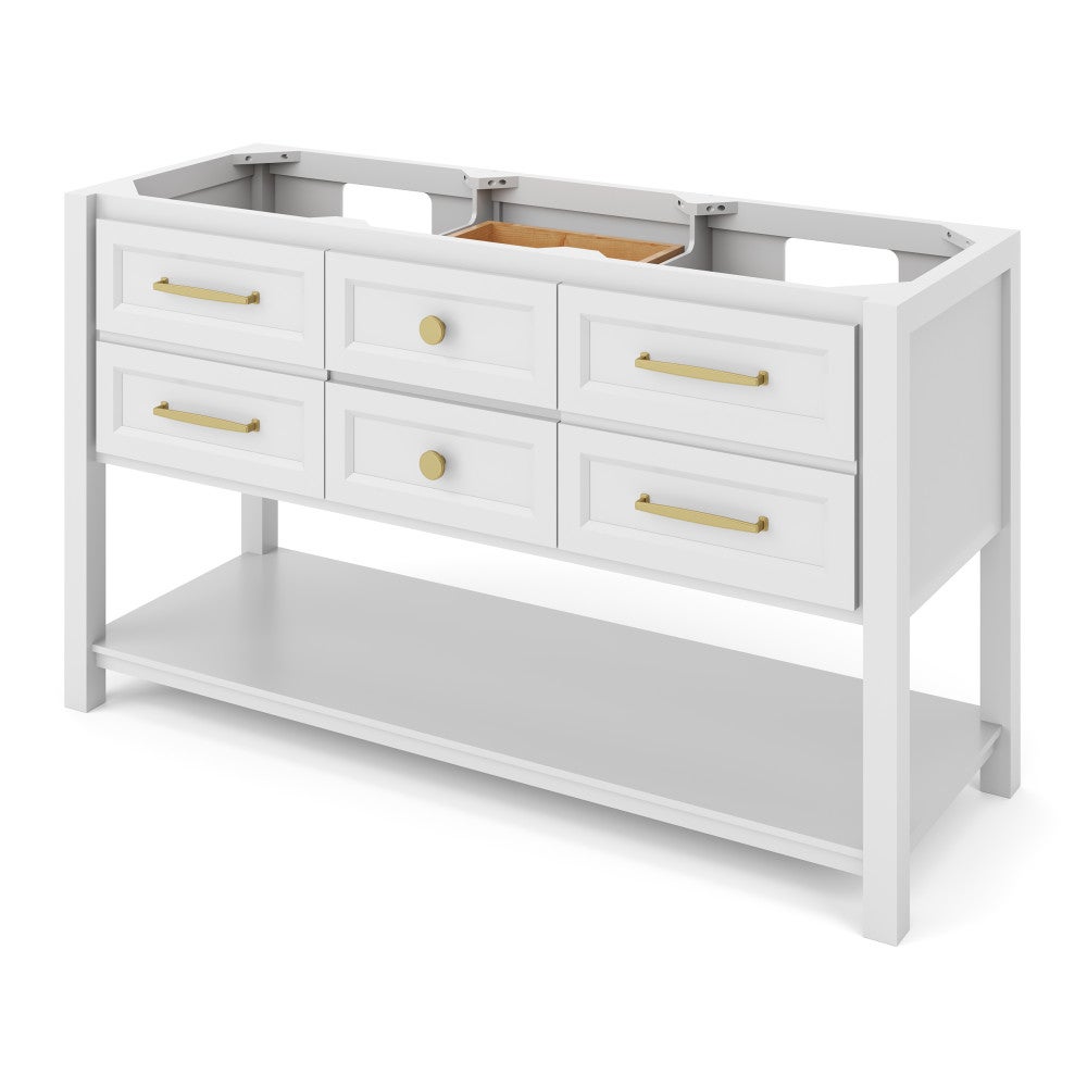60" Kipling Vanity by Jeffrey Alexander - White
