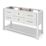 60" Kipling Vanity by Jeffrey Alexander - White