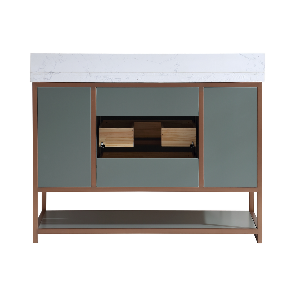 Legion WK2438-48-WITH WHITE NATURAL TOP Pewter Green