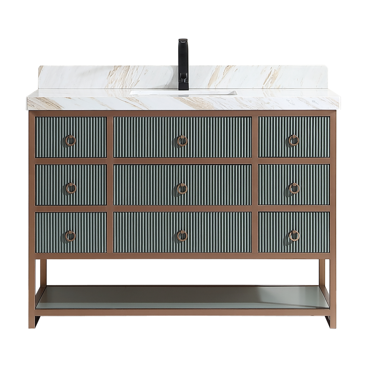 Legion WK2438-48-WITH WHITE NATURAL TOP Pewter Green