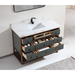 Legion WK2438-48-WITH WHITE NATURAL TOP Pewter Green