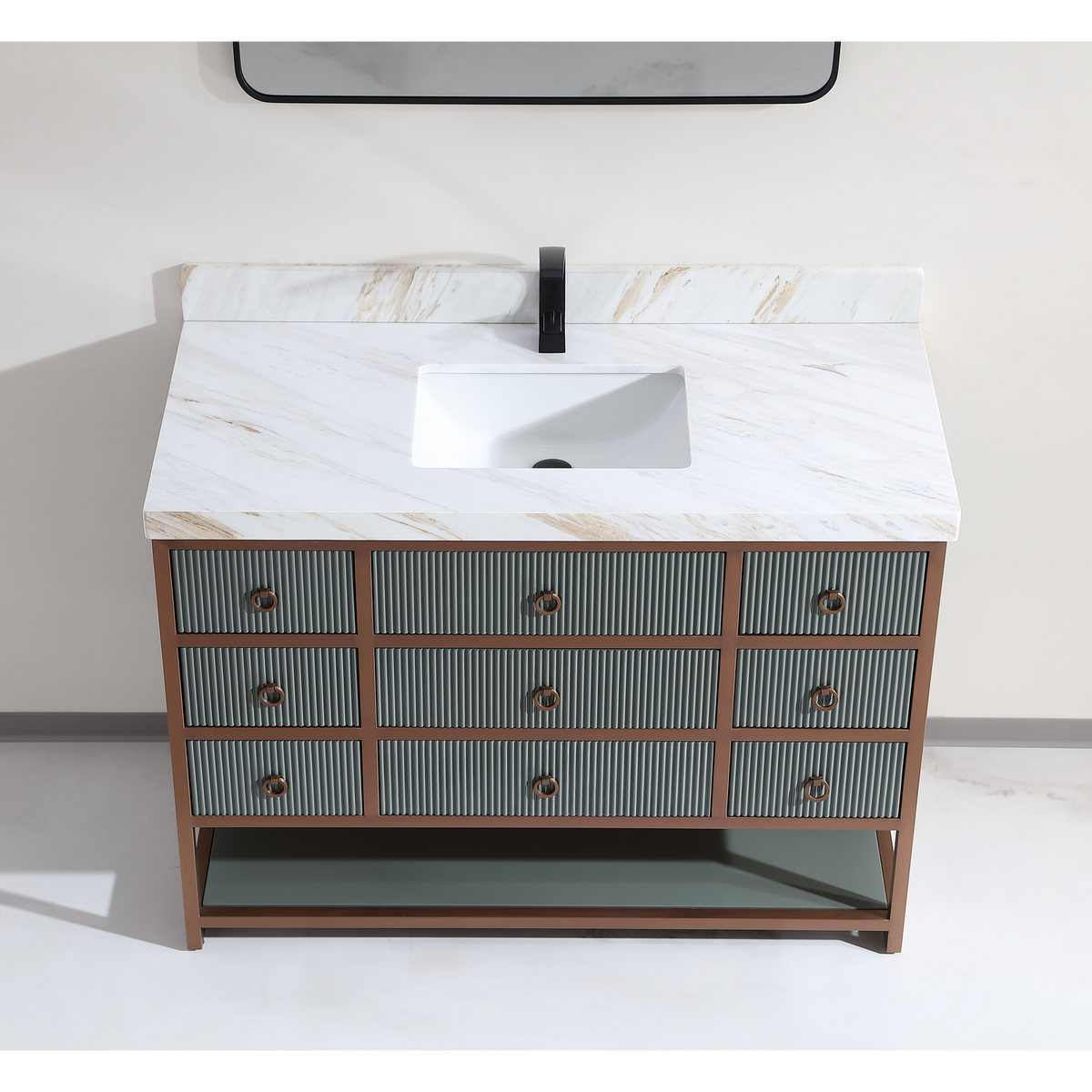 Legion WK2438-48-WITH WHITE NATURAL TOP Pewter Green