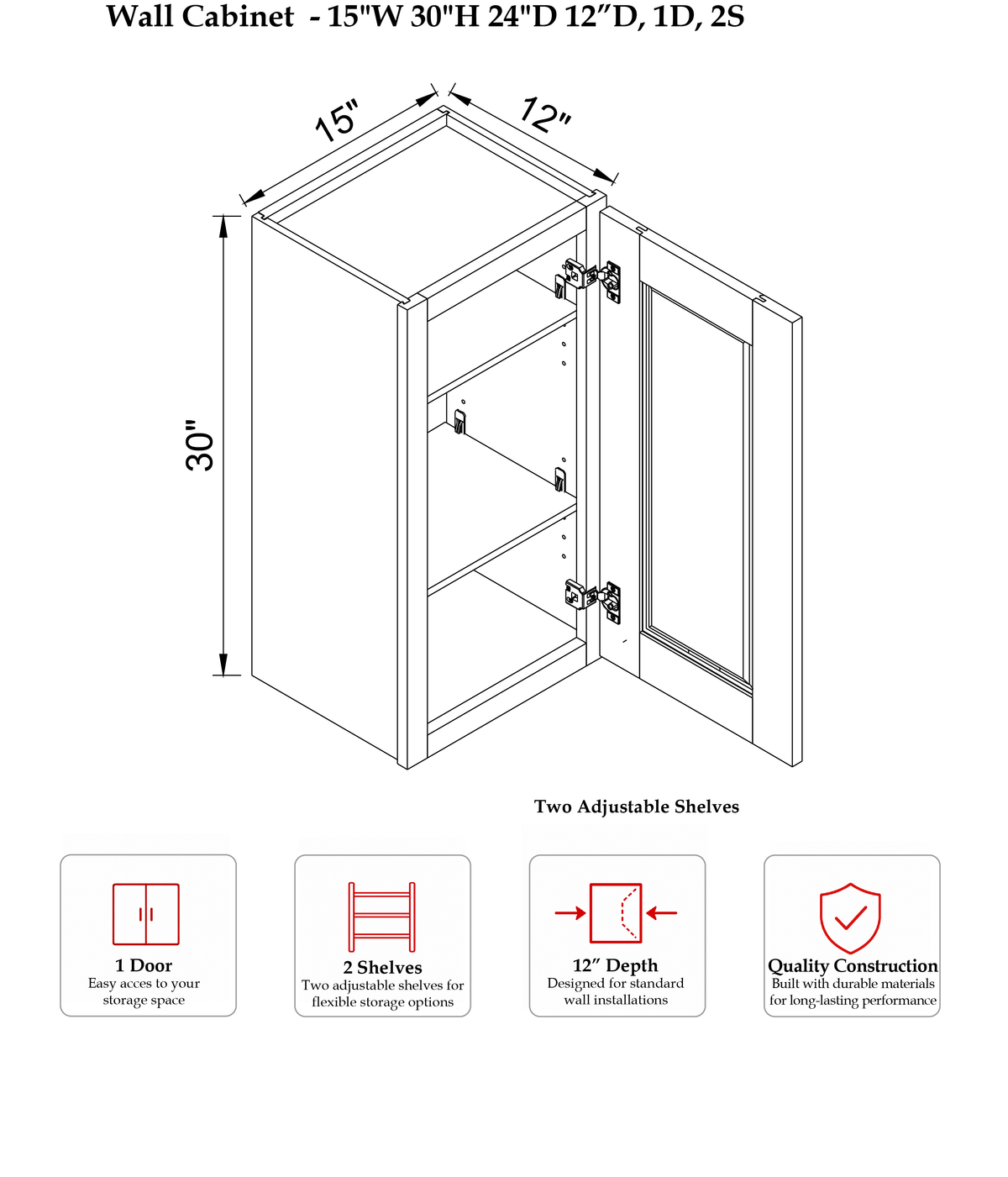 RHC-SIG-L-W1530 - Specification Drawing