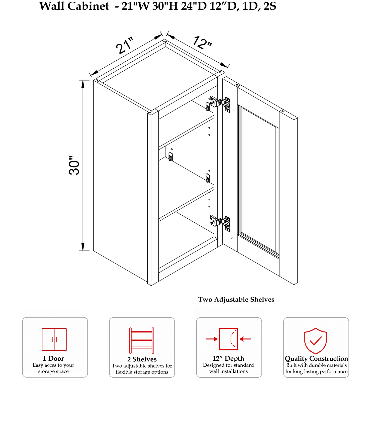RHC-STU-WO-W2130 - Specification Drawing