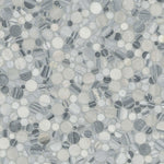 MSI Alaska Gray Marble Mosaics — Pebble Polished shade variation