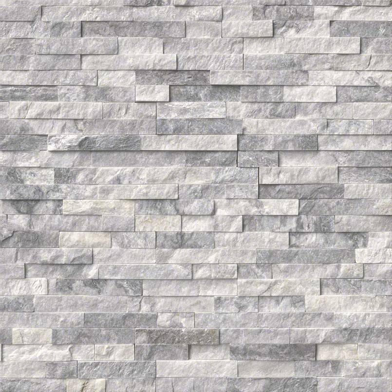 MSI Rockmount Alaska Gray marble splitface ledger panel 6x24