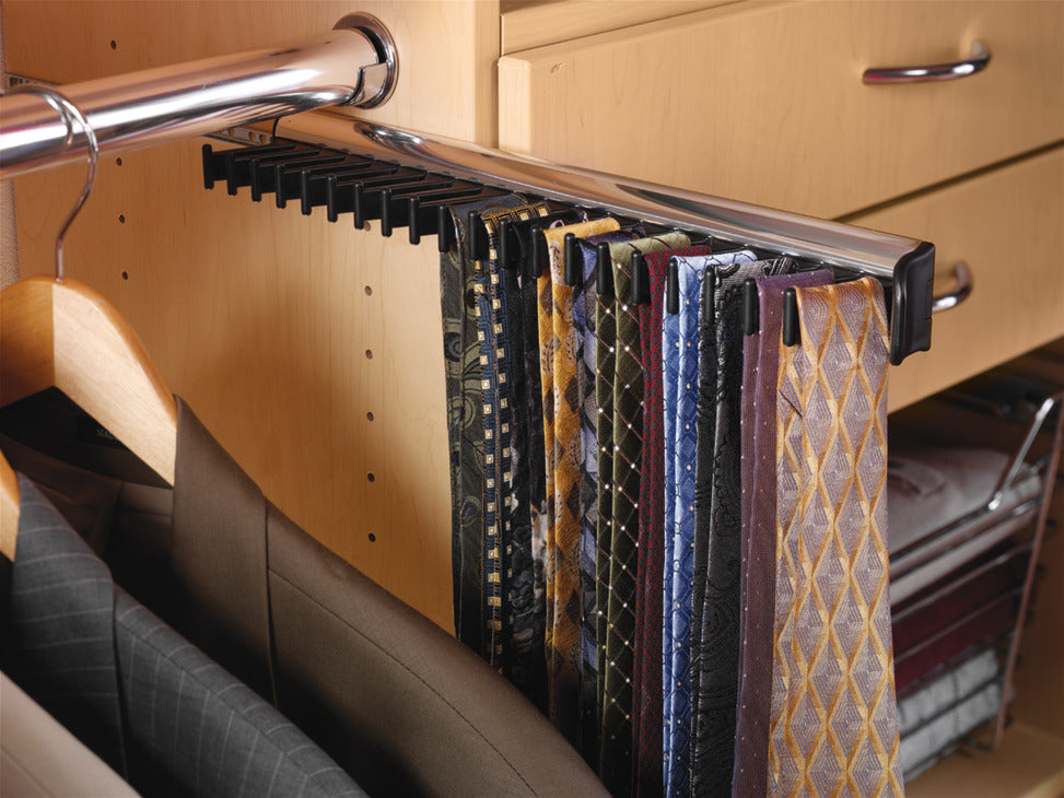 Häfele Synergy Tie Rack in closet