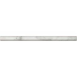 Arabescato Carrara Pencil Molding 3/4x12 — 20 pcs/box (20.0 lin ft)