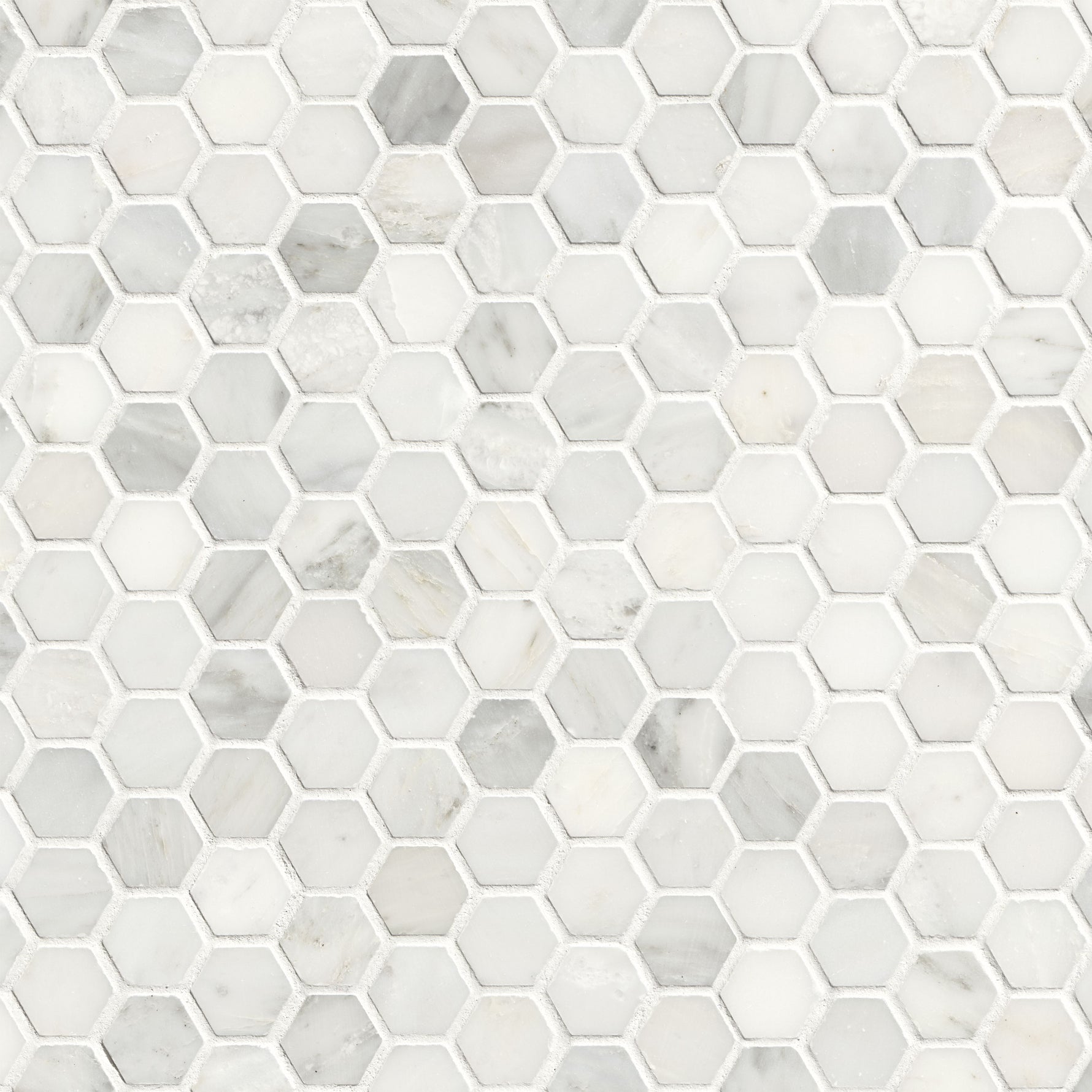 Arabescato Carrara 1" Hexagon Honed
