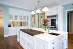 Arabescato Carrara marble room scene