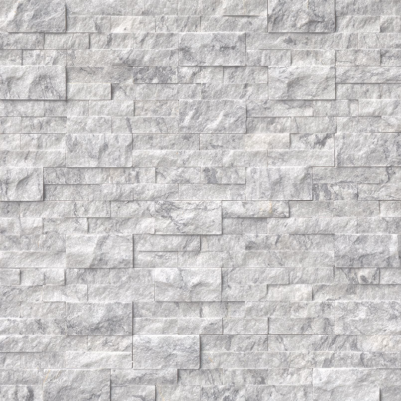 Arabescato Carrara splitface ledger panel detail