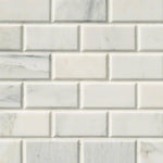 Arabescato Carrara 2x4 Honed & Beveled