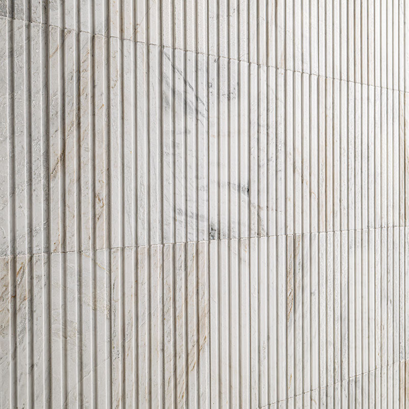 Arabescato Venato 4x12 Slat honed - detail