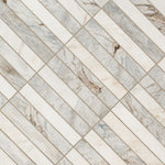 Arabescato Venato White 2x12 Stacked honed - angle view