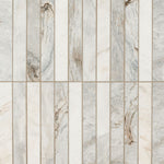 Arabescato Venato White 2x12 Stacked honed - variations
