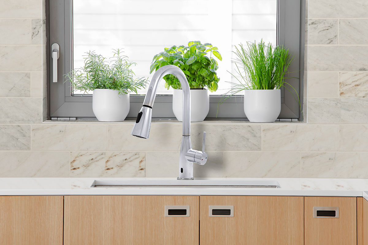 Arabescato Venato White 4x12 honed - room scene