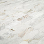 Arabescato Venato White Picket honed - angle view