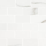MSI Aria Porcelain Mosaics - Bianco 2x4 Polished