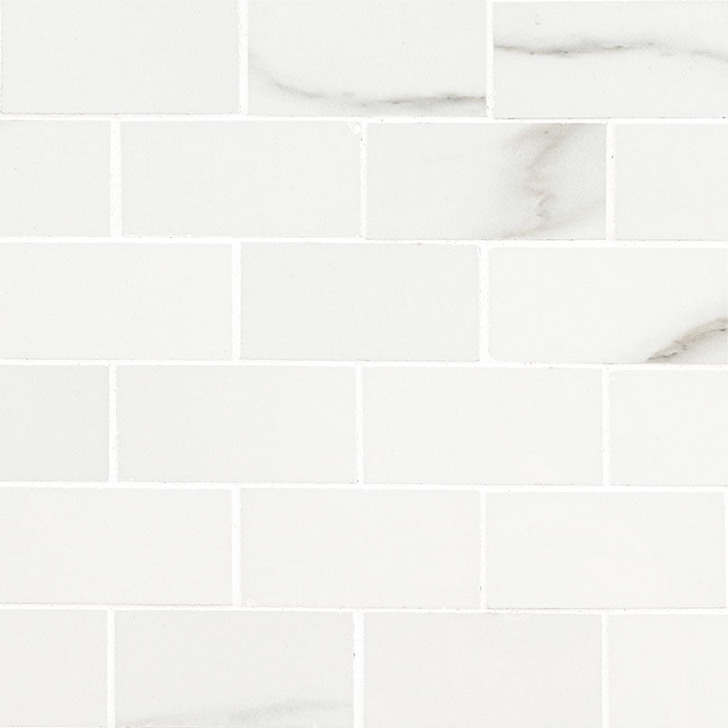 MSI Aria Porcelain Mosaics - Bianco 2x4 Polished