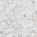 Athena Gold 2 inch Hexagon honed - angle view