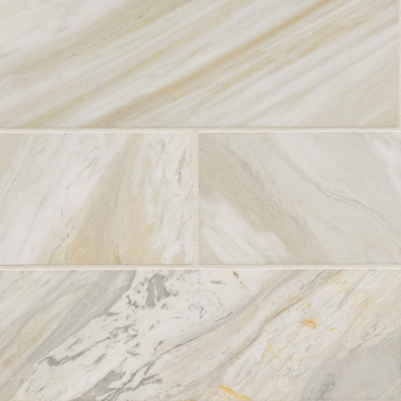 Athena Gold 4x12 honed marble field tile