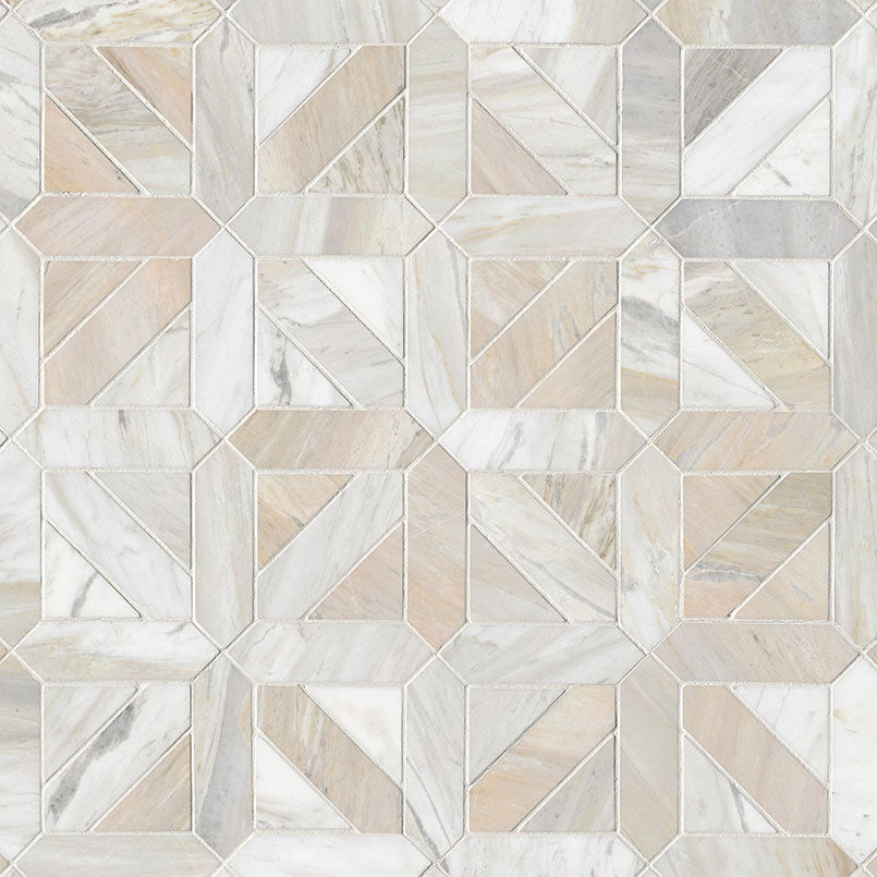Athena Gold Geometrica honed - angle view