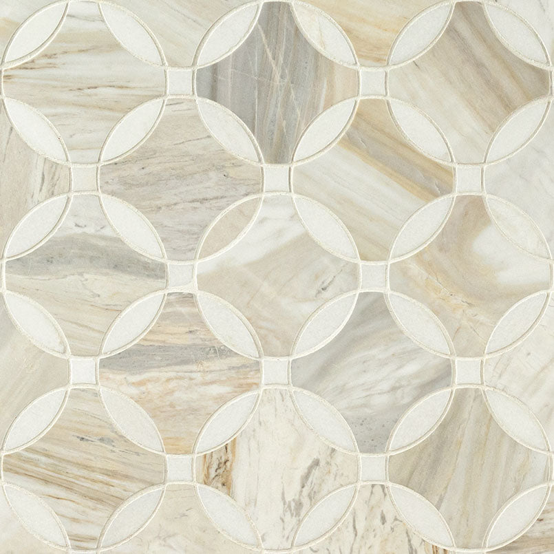 Athena Gold Lola polished marble mosaic