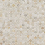 Athena Gold Pennyround honed marble mosaic