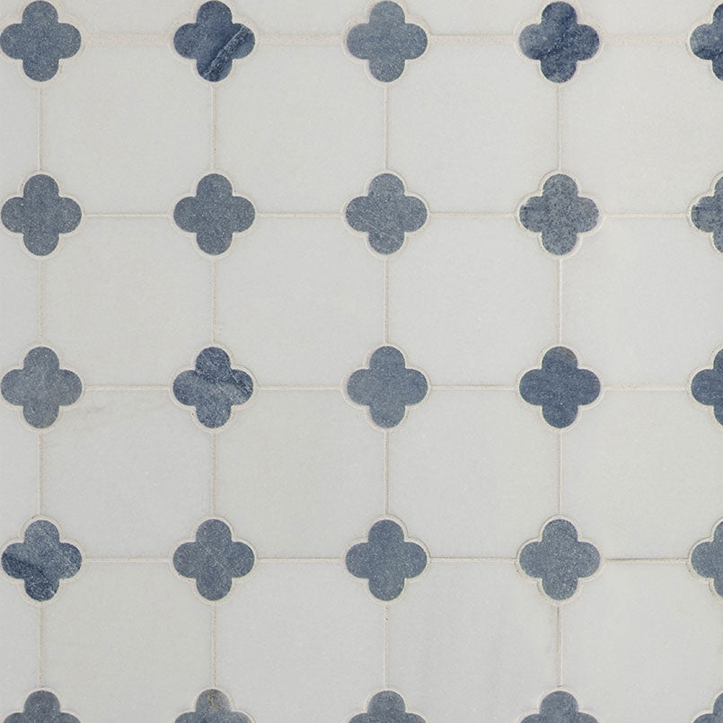 Azula Floret polished marble mosaic