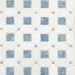 Azula Hatchwork polished marble mosaic